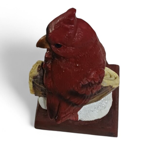 Cardinal Perched on a Log Christmas Stocking Hanger Festive Holiday Decoration A - Picture 3 of 7